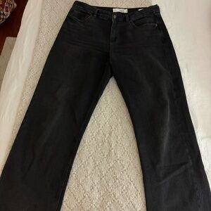 Dynamite Denim Mika Relaxed Straight Black Jeans